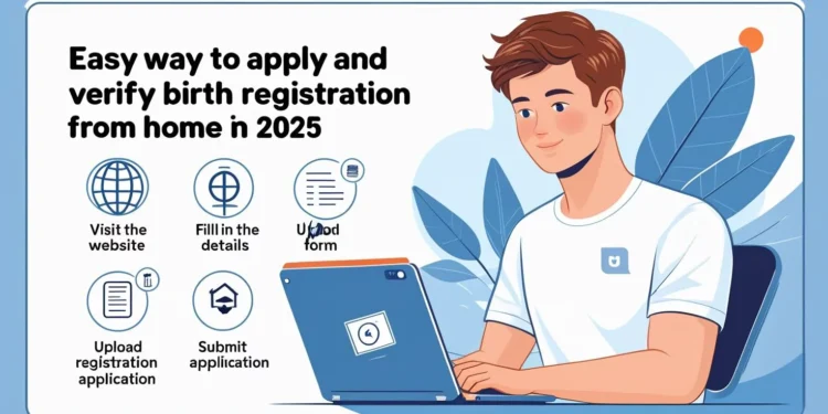 Easy way to apply and verify birth registration from home in 2025