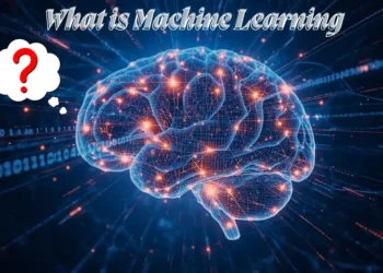 মেশিন লার্নিং কি তার একটি ডিজিটাল চিত্রায়ন - কৃত্রিম বুদ্ধিমত্তার মস্তিষ্ক ডেটা বিশ্লেষণ করছে