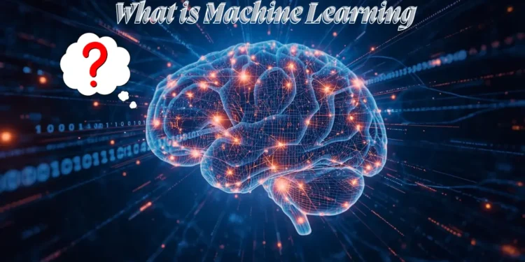 মেশিন লার্নিং কি তার একটি ডিজিটাল চিত্রায়ন - কৃত্রিম বুদ্ধিমত্তার মস্তিষ্ক ডেটা বিশ্লেষণ করছে